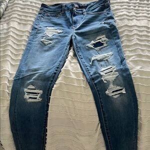 Blue Distressed Jeans